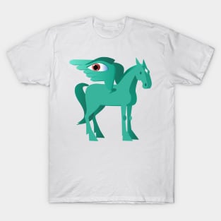 horse with wings that have eyes T-Shirt